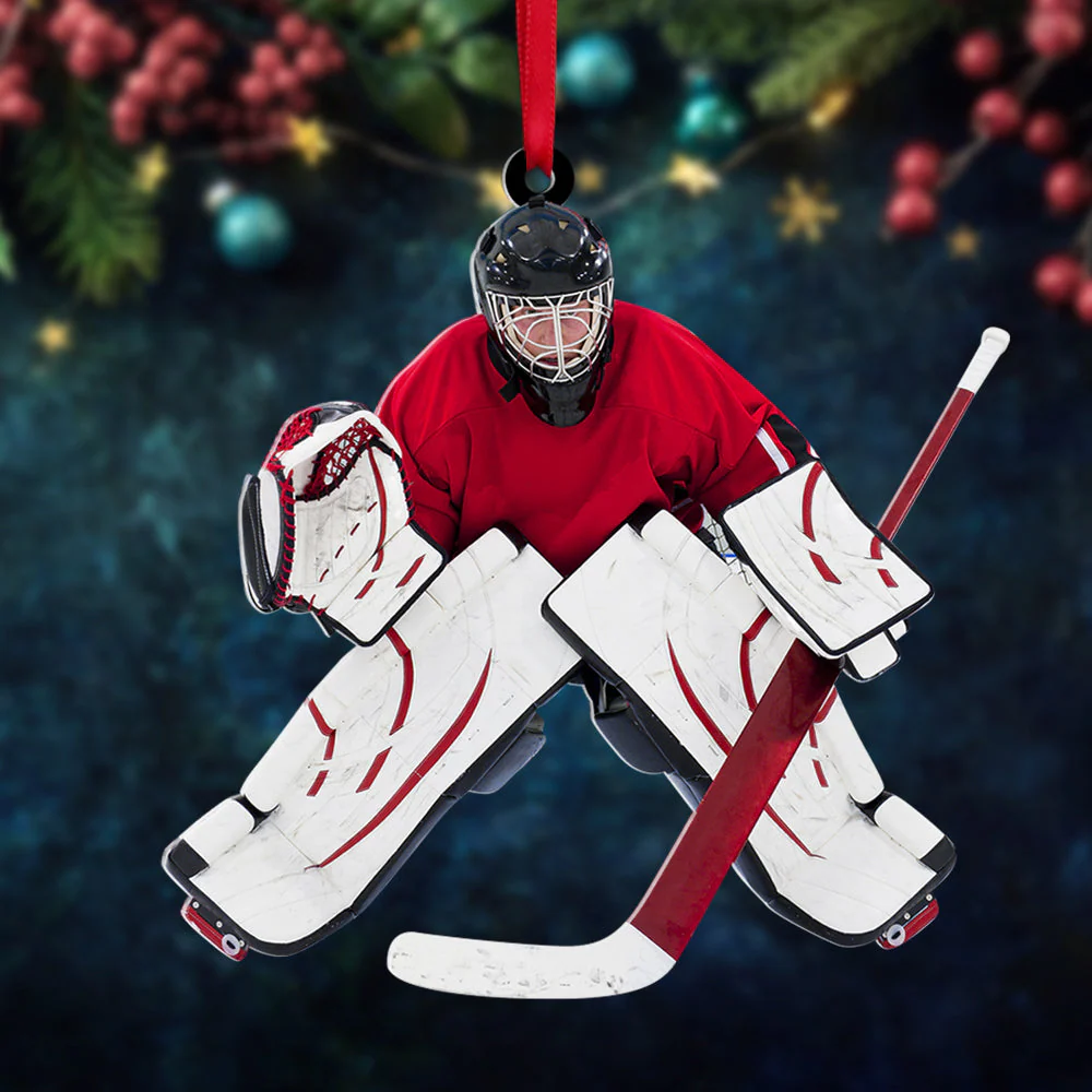 Custom Hockey Acrylic Ornament, Personalized Hockey Photo Ornament, Christmas Tree Decor Acrylic Ornament For Family, Christmas, New Year - Image 5