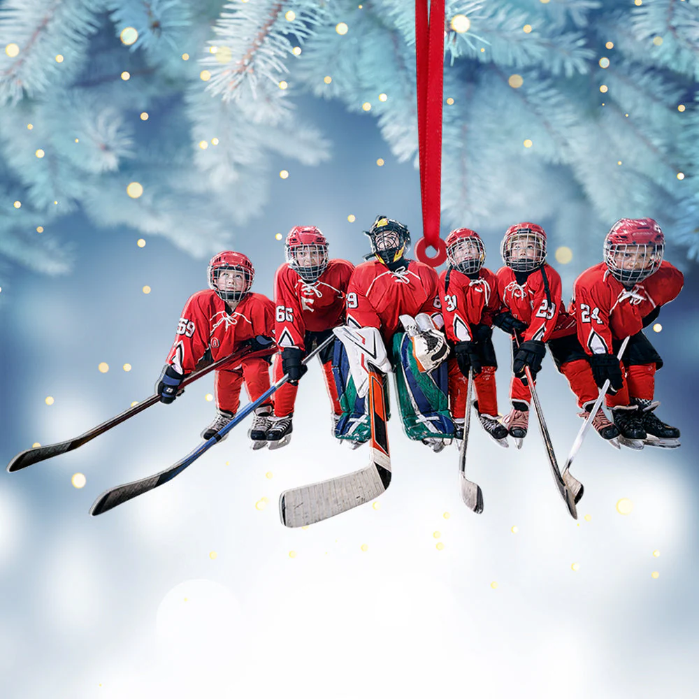 Custom Hockey Acrylic Ornament, Personalized Hockey Photo Ornament, Christmas Tree Decor Acrylic Ornament For Family, Christmas, New Year - Image 7