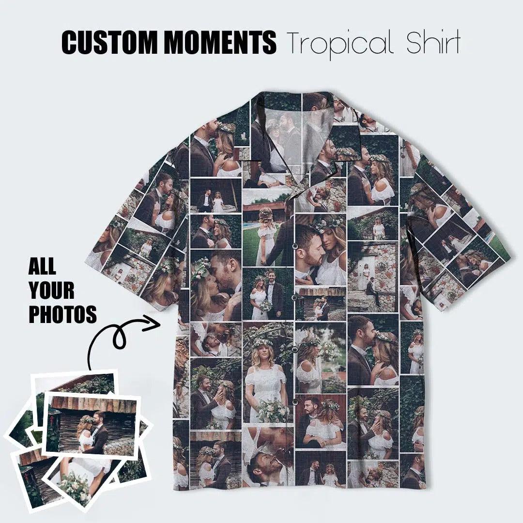 Custom Moments Aloha Hawaii Shirt - Custom Photo Family Tropical Personalized Hawaiian Shirt For Summer - Perfect Gift For Friend, Family - Image 6