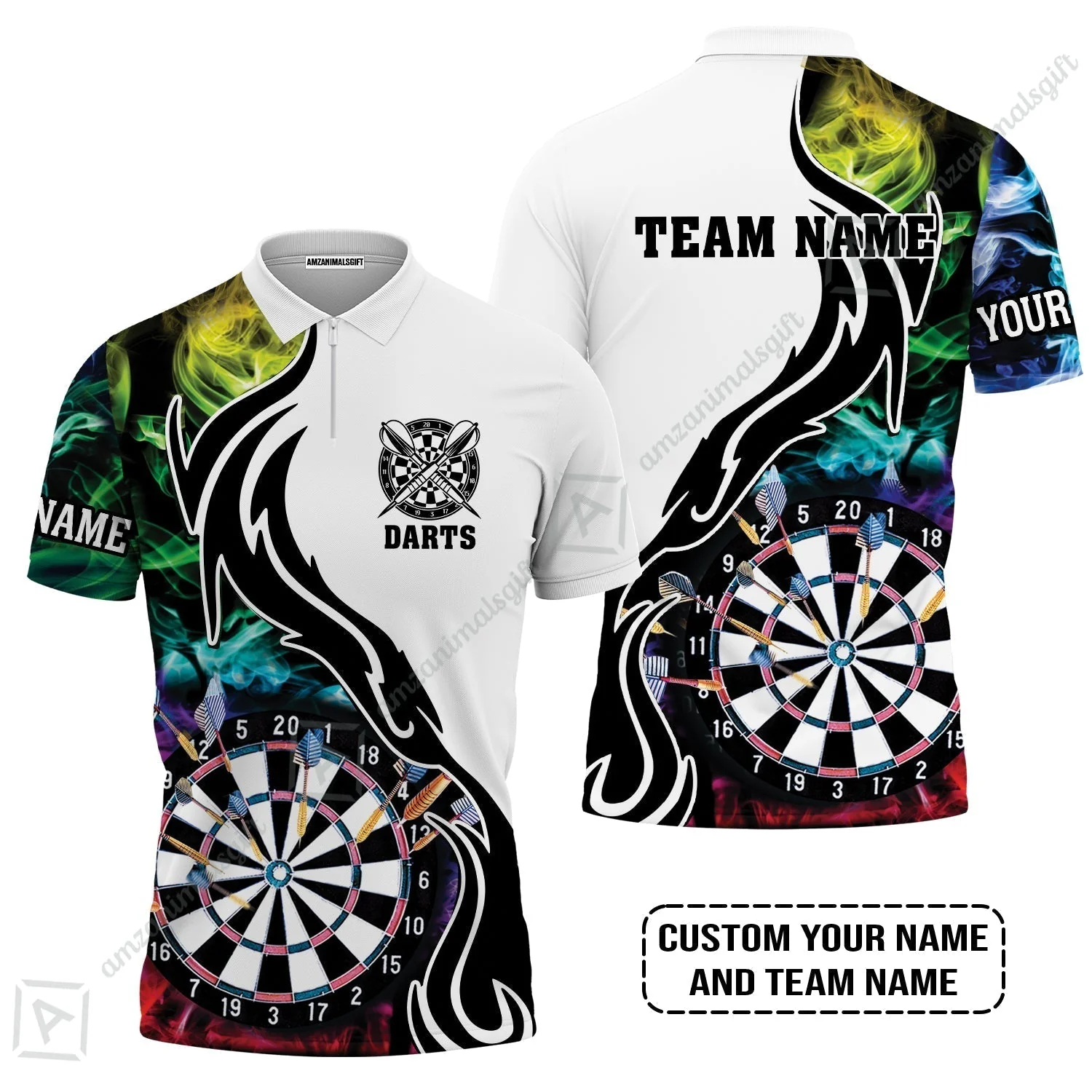 Custom Multicolor Darts Sweatshirt, Personalized Darts For Team Sweatshirt - Image 4