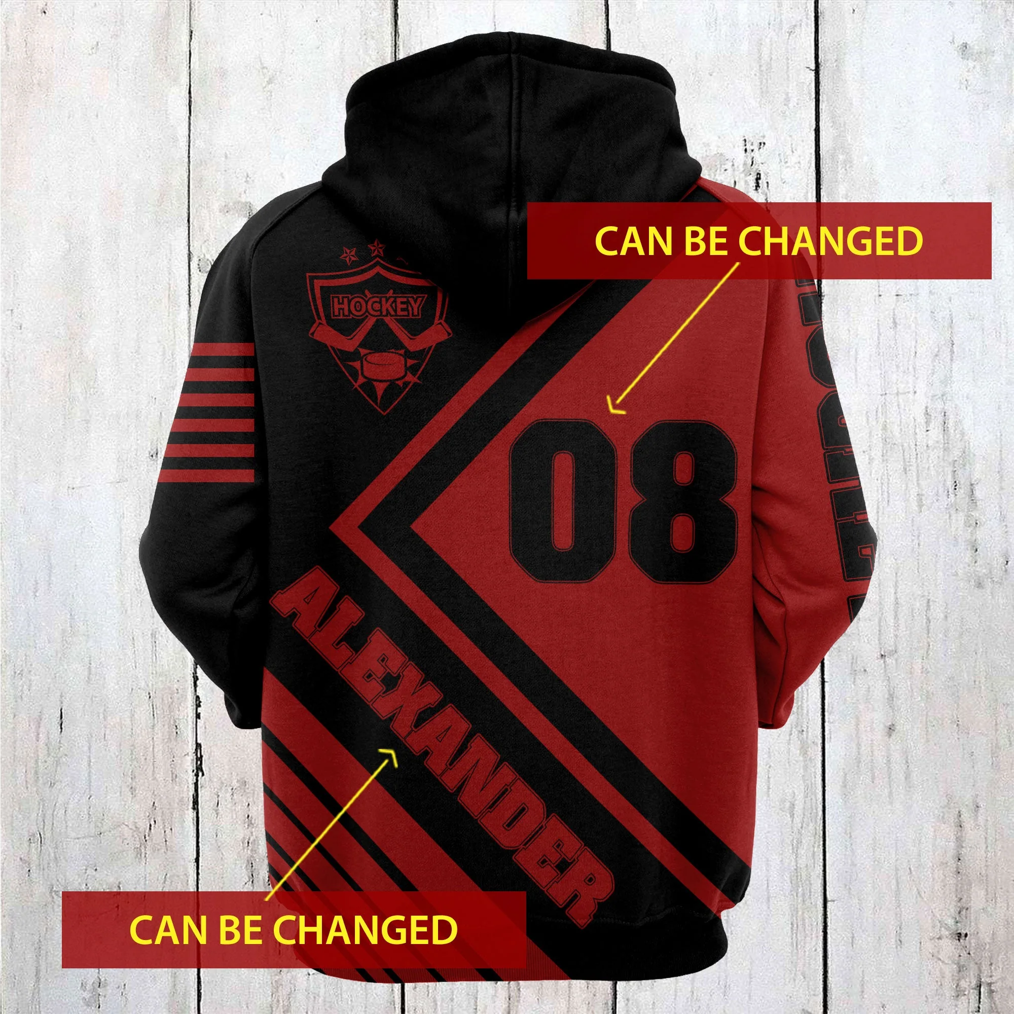 Custom Name Hockey Born To Play Pullover Premium Hoodie, Perfect Outfit For Men And Women On Christmas New Year Autumn Winter - Image 5
