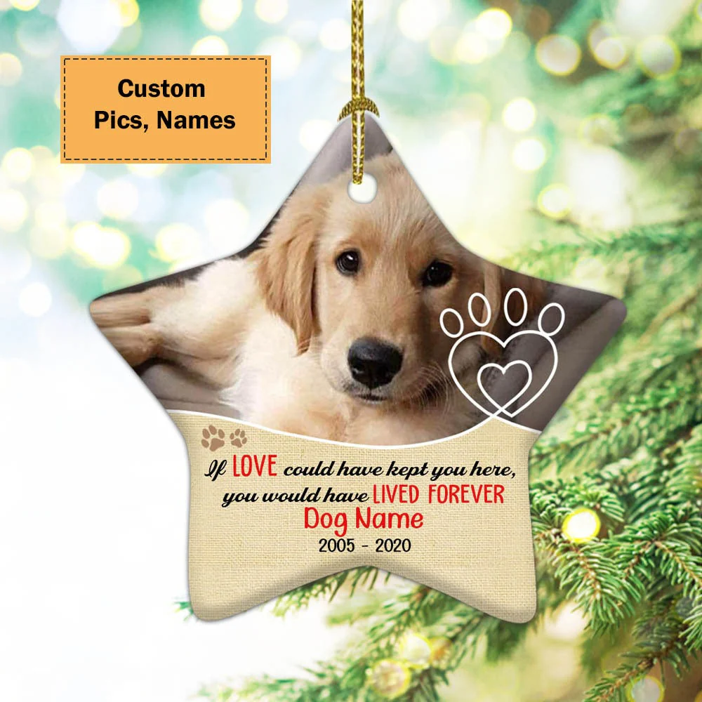 Custom Photo Dog Ceramic Ornament, Custom Pet Photo Ornament, You Would Have Lived Forever - Christmas Ornament Gift For Dog Lovers, Pet Lovers - Image 6