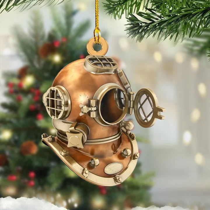 Custom Scuba Diving Christmas Car Ornament, Personalized Name Scuba Diving Car Ornament For Scuba Lover,Christmas,New Year - Image 9