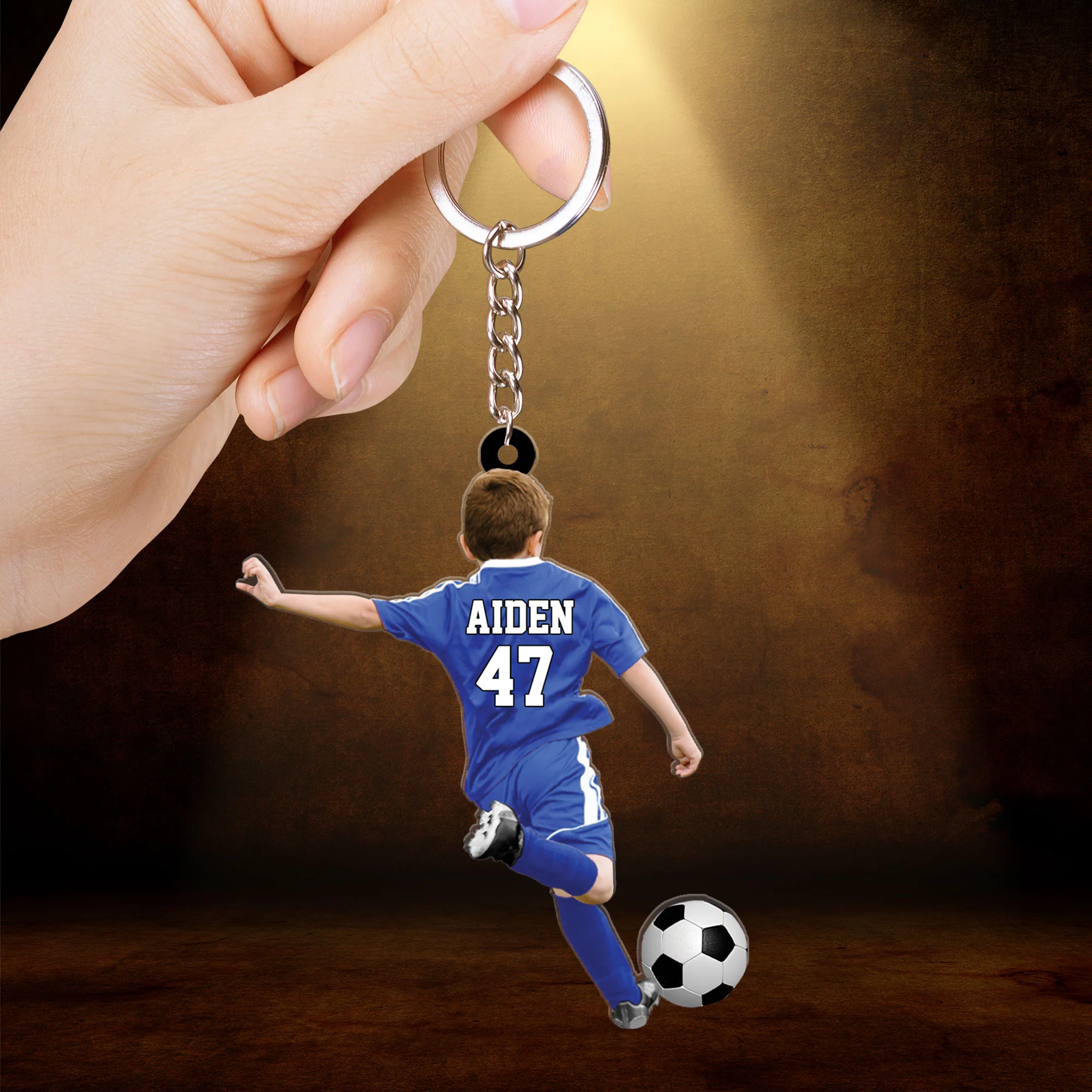 Custom Soccer Boy Acrylic Christmas Ornament, Custom Shape Acrylic Ornament, Gift For Soccer Lovers - Image 5