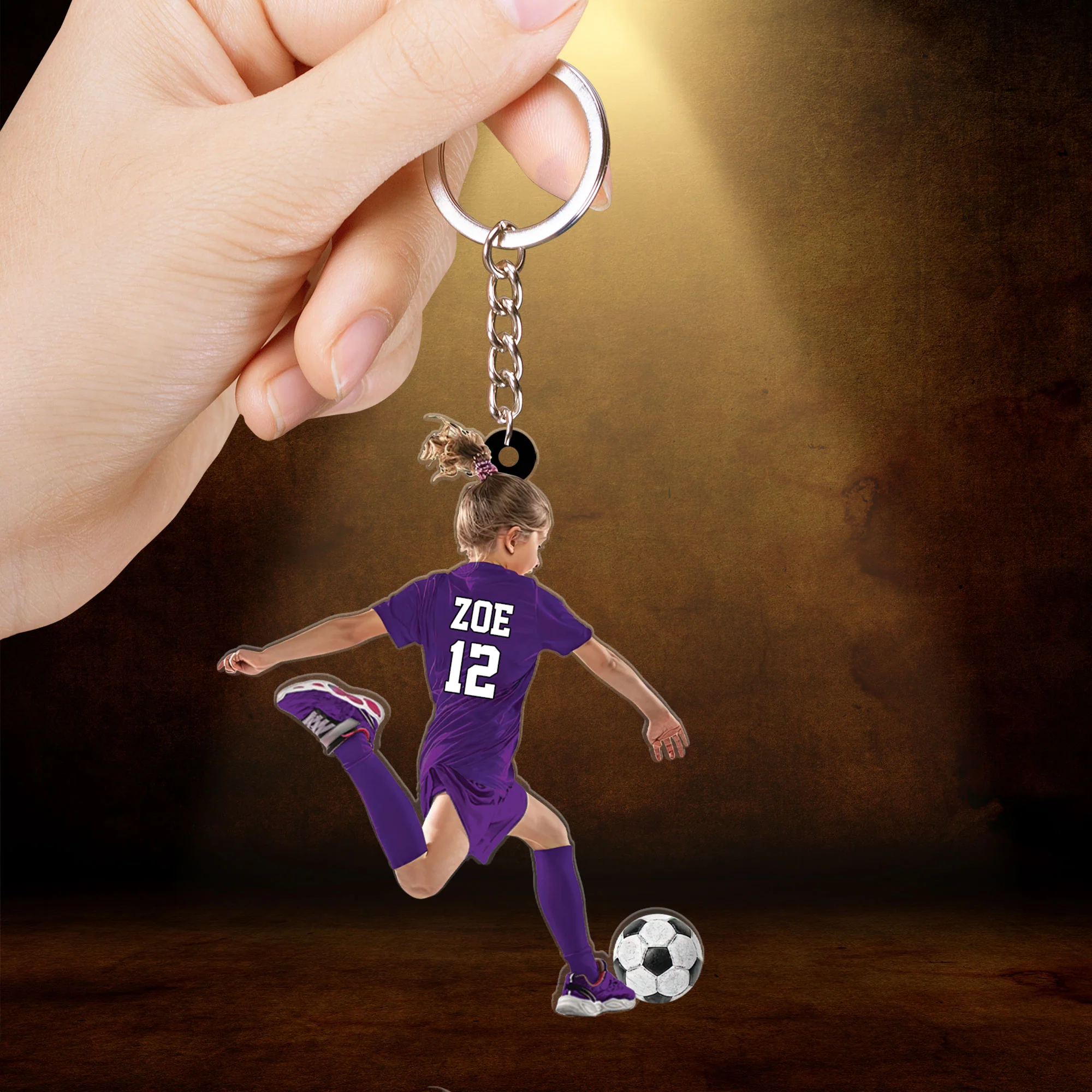 Custom Soccer Acrylic Christmas Ornament, Personalized Little Girl, Kid Soccer Players Ornament For Soccer Lover, Christmas, New Year - Image 3