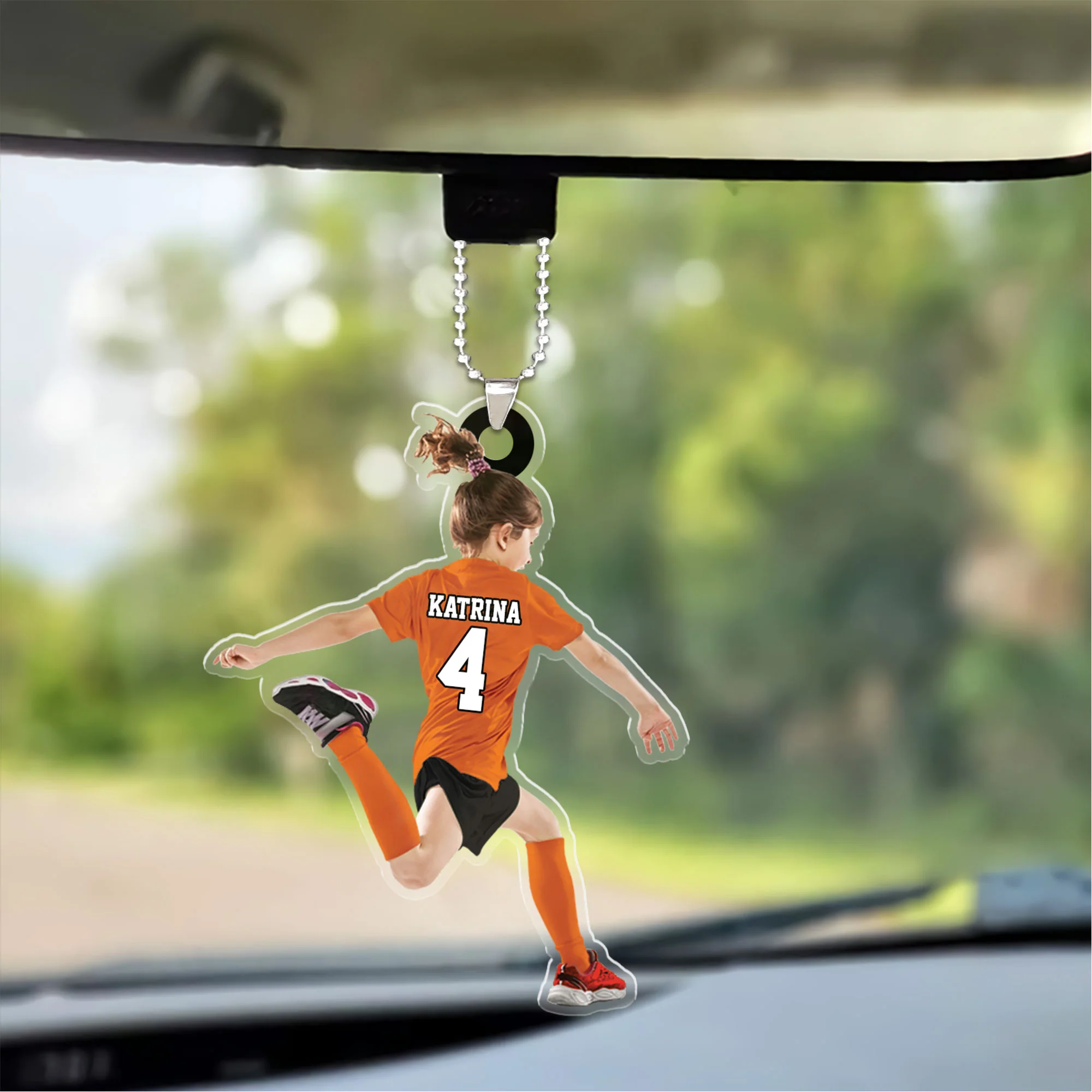 Custom Soccer Acrylic Christmas Ornament, Personalized Little Girl, Kid Soccer Players Ornament For Soccer Lover, Christmas, New Year - Image 5