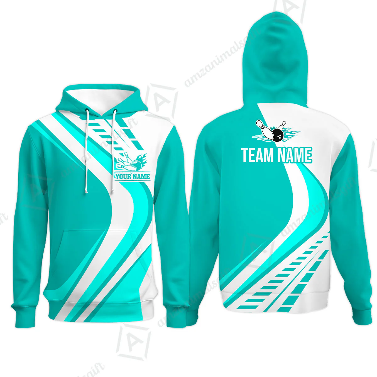 Customize Your Name, Team Name Bowling Jersey, Bowling Team Jersey Multicolor Polo Quarter-Zip Shirts, Custom Bowling Uniforms Jerseys - Image 51