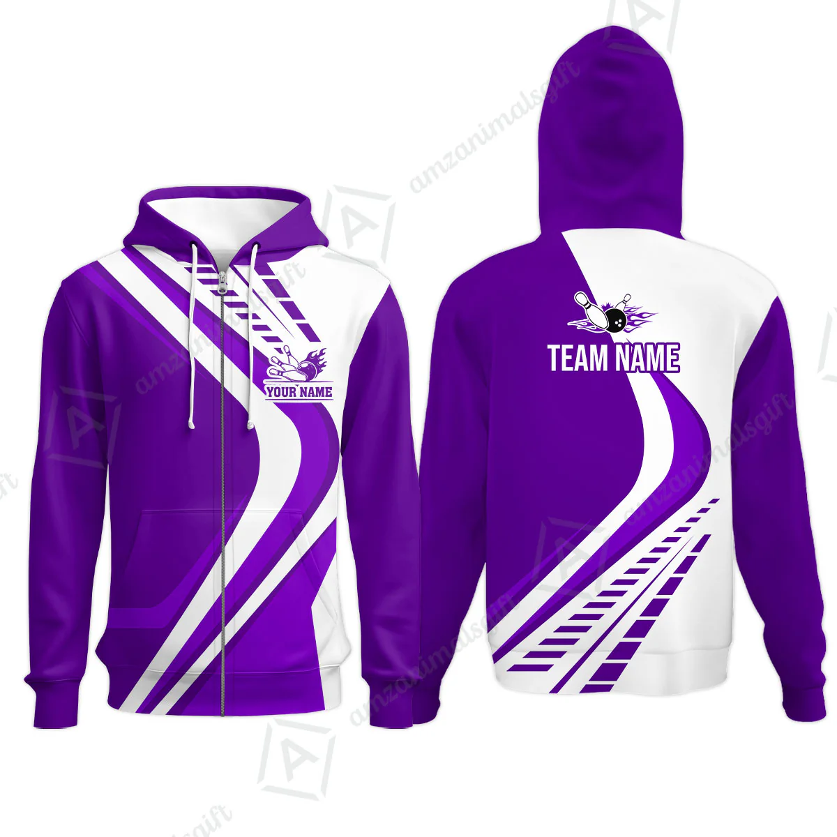Customize Your Name, Team Name Bowling Jersey, Bowling Team Jersey Multicolor Polo Quarter-Zip Shirts, Custom Bowling Uniforms Jerseys - Image 54