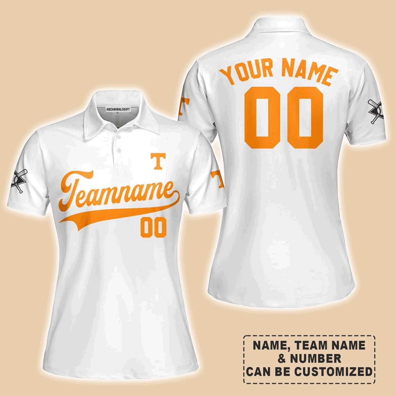 Customized Baseball Women Polo Shirt, Indiana Baseball Logo White Custom Polo Shirt - Perfect Polo Shirt For Women, Baseball Lovers - Image 4