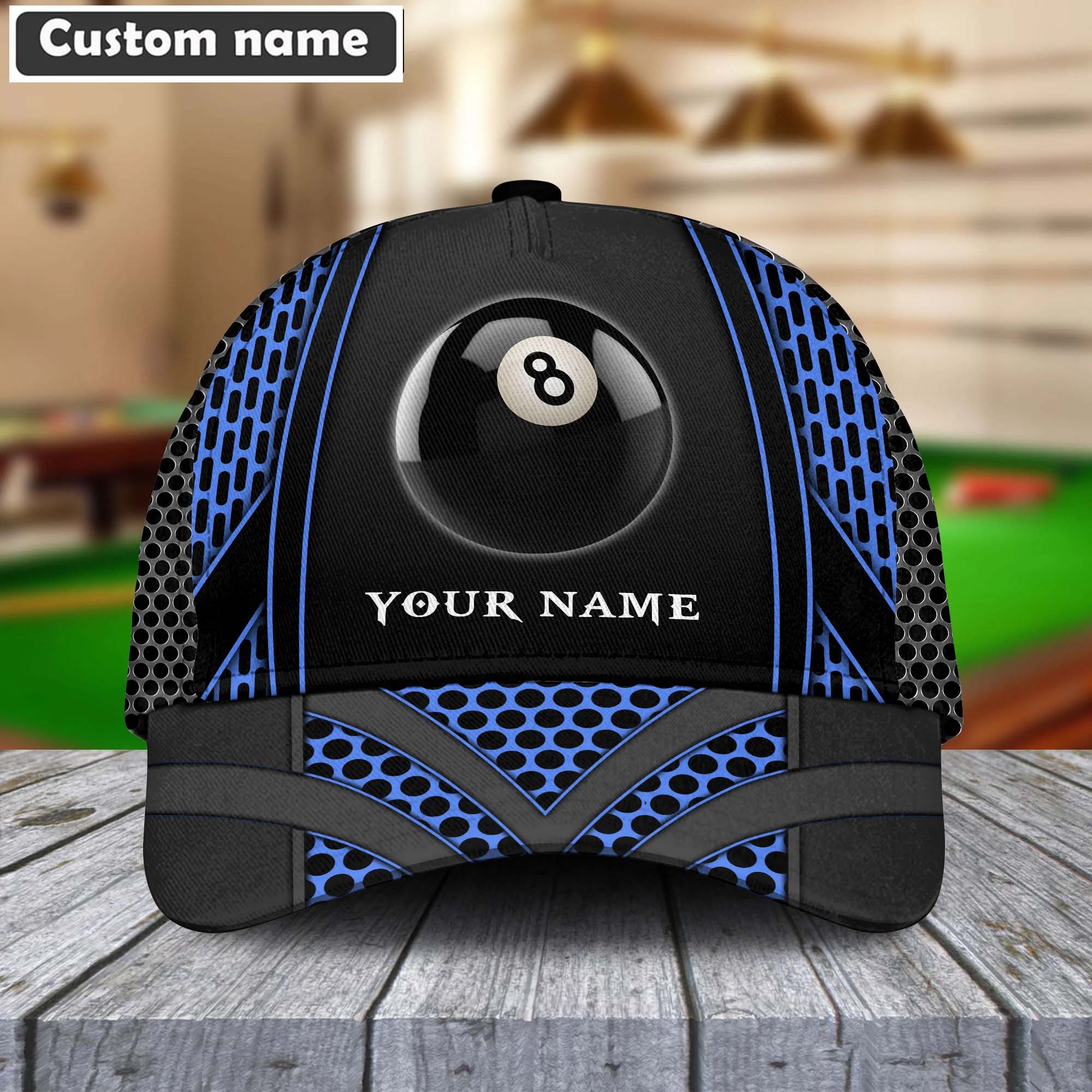 Customized Billiard Cap, Colorful Personalized Billiard Pools 8 Net Pattern Hats, Best Billiard Pool Hat For Billiard Players - Image 3