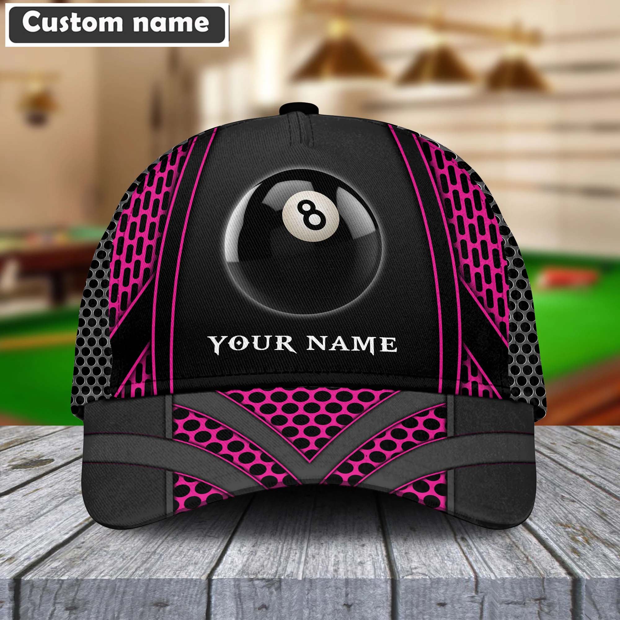 Customized Billiard Cap, Colorful Personalized Billiard Pools 8 Net Pattern Hats, Best Billiard Pool Hat For Billiard Players - Image 4