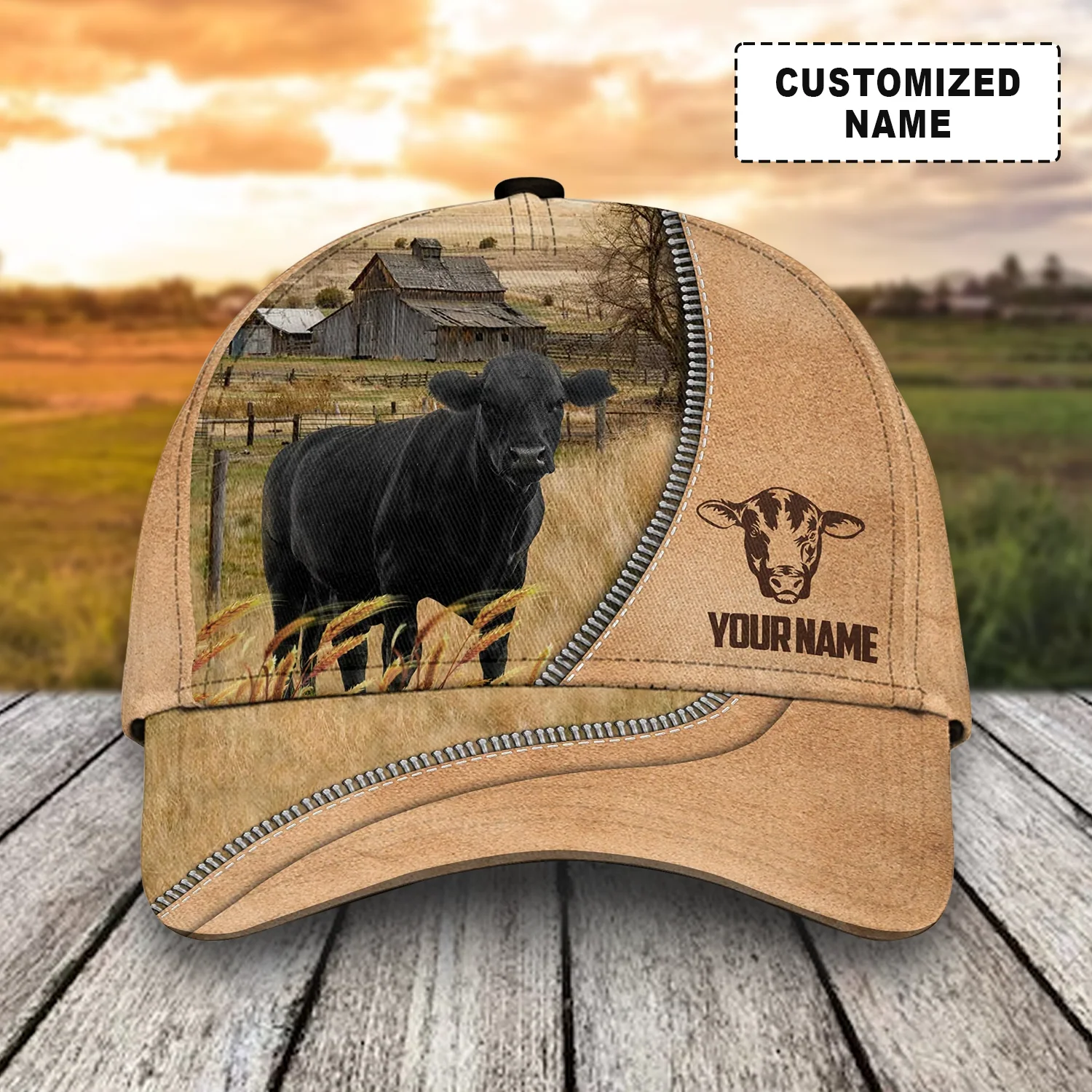 Customized Black Angus Cattle Cow Caps, Multi Style Dairy Animals Farm Hats, Best Hat For Men Women Farmer - Image 5