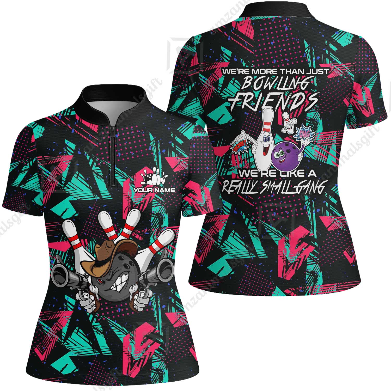 Customized Bowling Friends Polo Shirt, Really Small Gang Bowling Team Polo Shirt, Perfect Outfit For Bowlers - Image 13