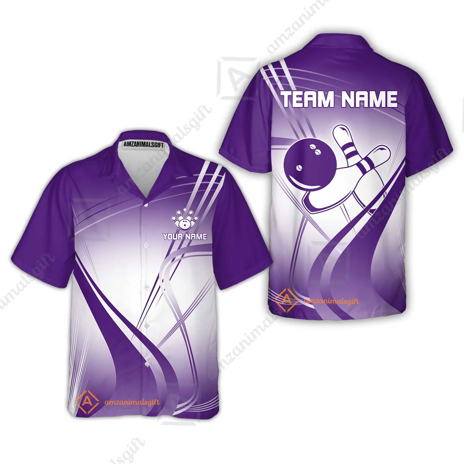 Customized Bowling Hawaiian Shirt, Custom Bowling Uniform Hawaiian Shirt, Multicolor Team Style Jersey for Bowlers - Image 5