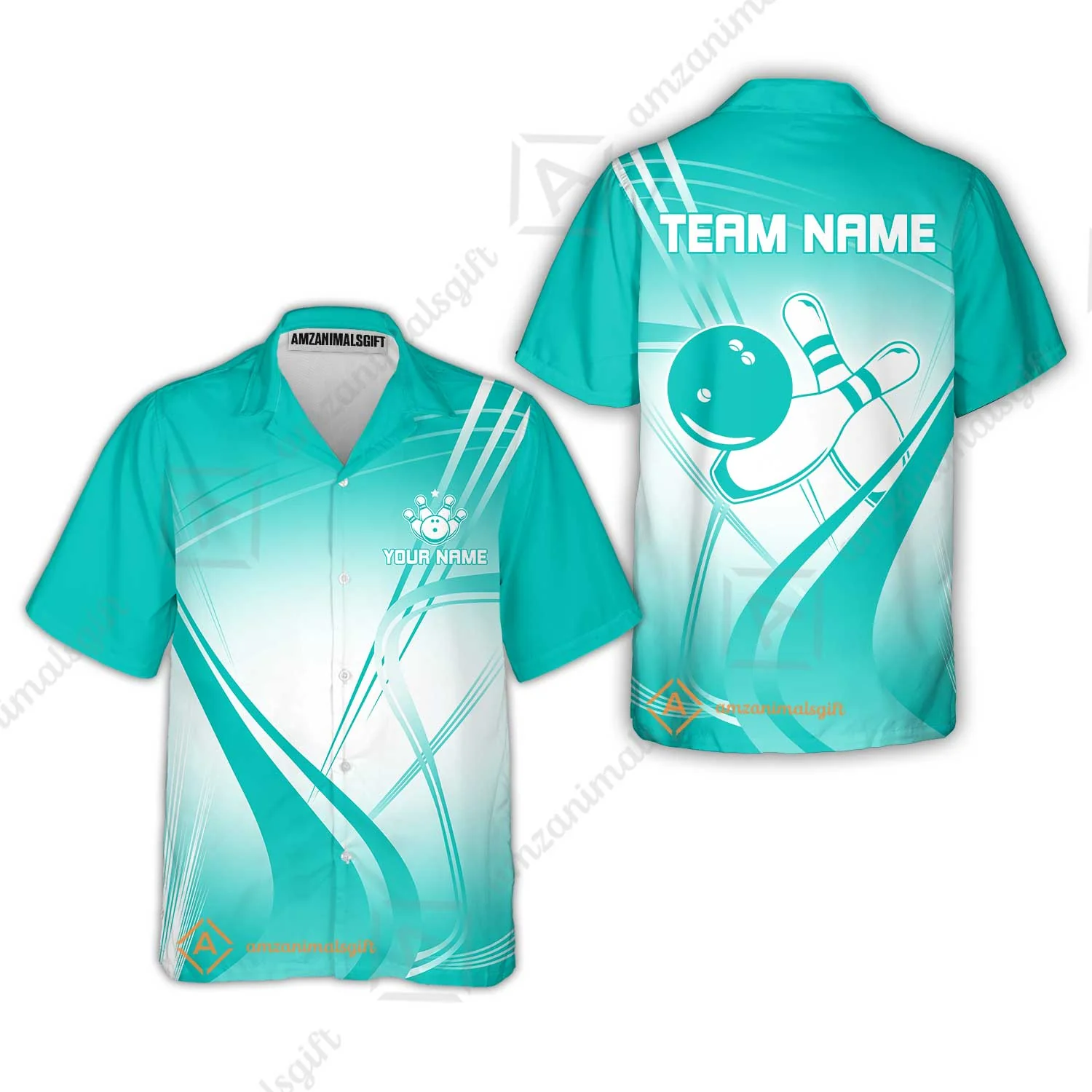 Customized Bowling Hawaiian Shirt, Custom Bowling Uniform Hawaiian Shirt, Multicolor Team Style Jersey for Bowlers - Image 6