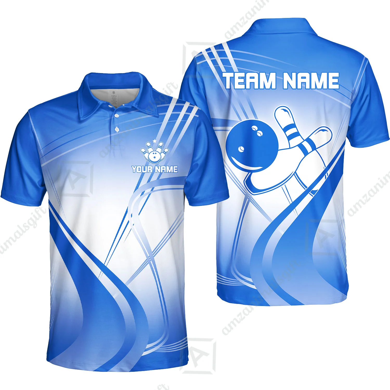 Customized Bowling Polo Shirt, Custom Bowling Uniform Polo Shirt, Multicolor Team Style Jersey for Bowlers - Image 3