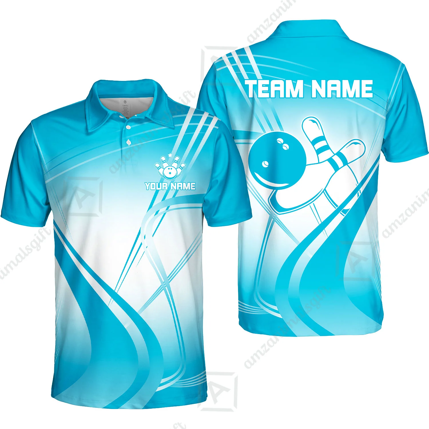 Customized Bowling Polo Shirt, Custom Bowling Uniform Polo Shirt, Multicolor Team Style Jersey for Bowlers - Image 4