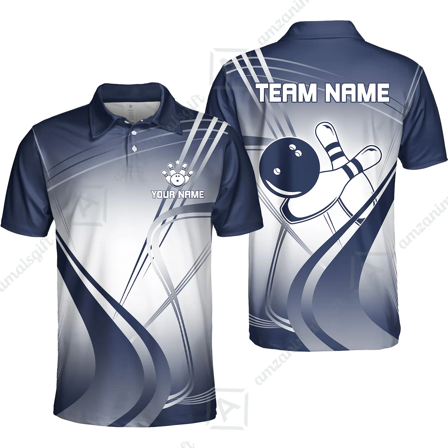 Customized Bowling Polo Shirt, Custom Bowling Uniform Polo Shirt, Multicolor Team Style Jersey for Bowlers - Image 5