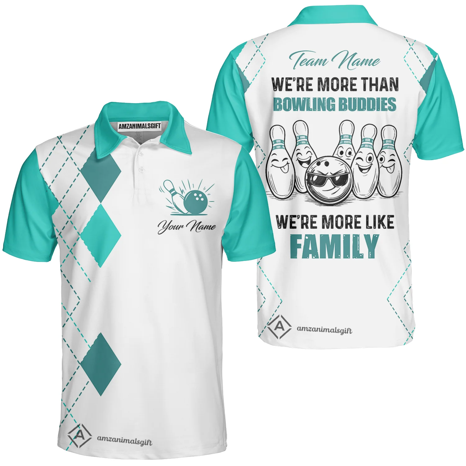 Customized Bowling Team Jersey, We're More Than Bowling Buddies, We're More Like Family Bowling Team Shirt - Image 10