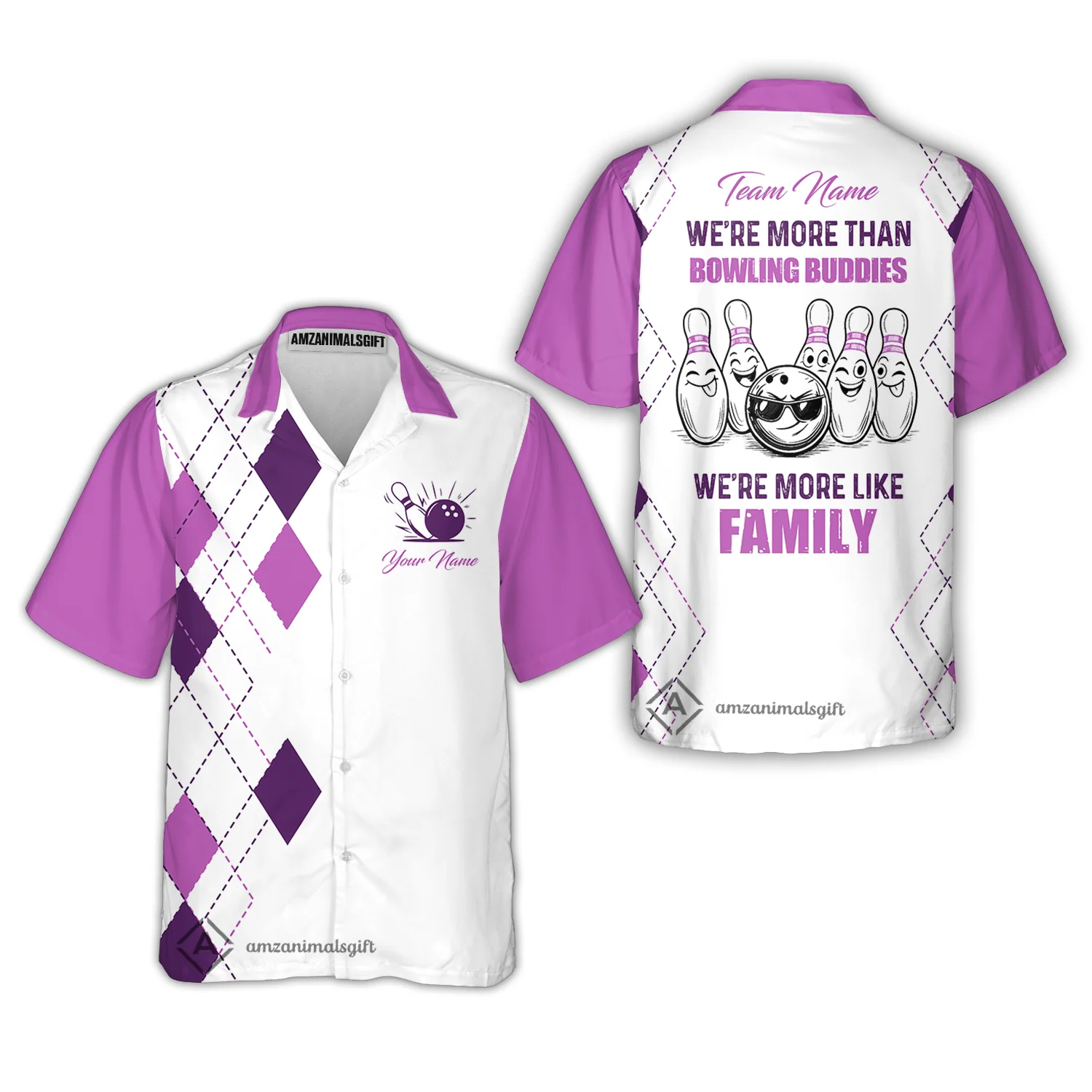 Customized Bowling Team Jersey, We're More Than Bowling Buddies, We're More Like Family Bowling Team Shirt - Image 12