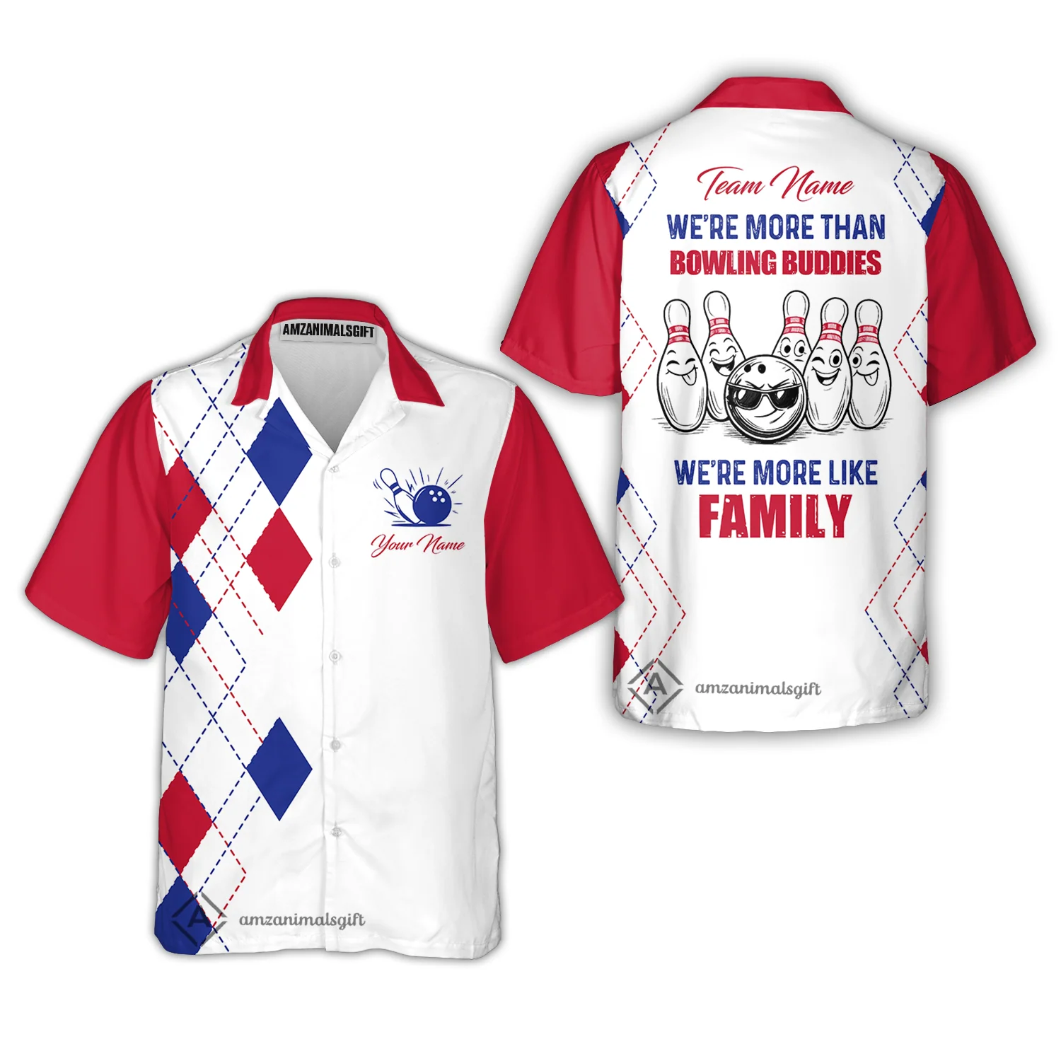 Customized Bowling Team Jersey, We're More Than Bowling Buddies, We're More Like Family Bowling Team Shirt - Image 13