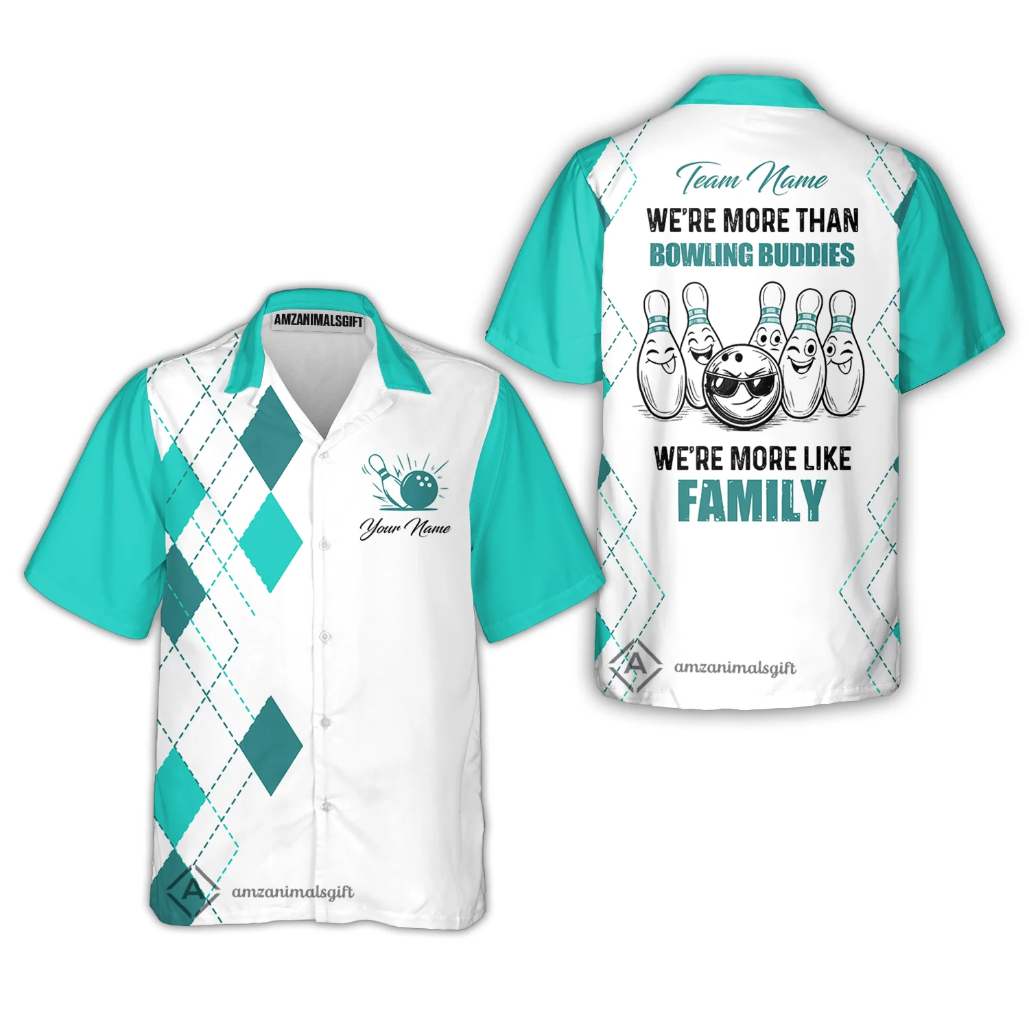 Customized Bowling Team Jersey, We're More Than Bowling Buddies, We're More Like Family Bowling Team Shirt - Image 14