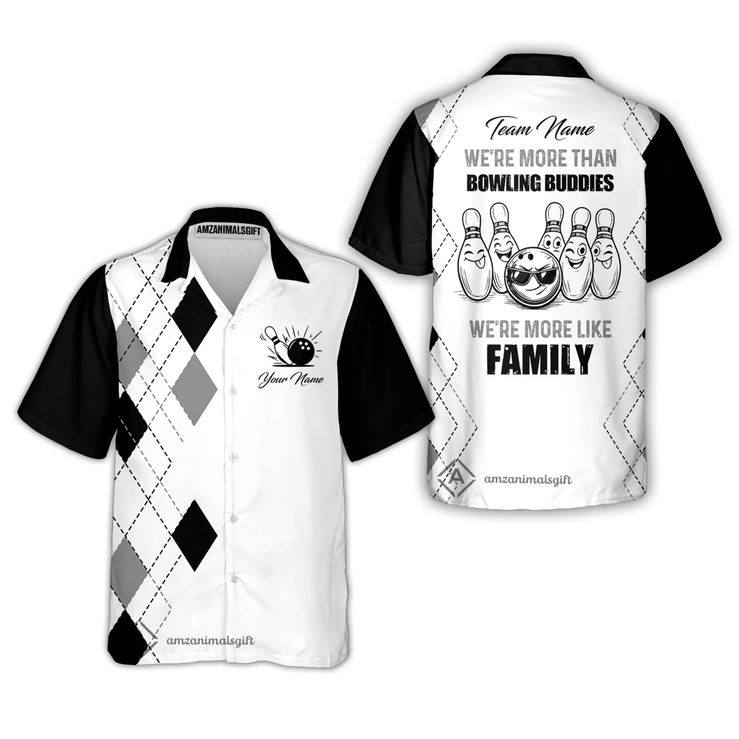 Customized Bowling Team Jersey, We're More Than Bowling Buddies, We're More Like Family Bowling Team Shirt - Image 15