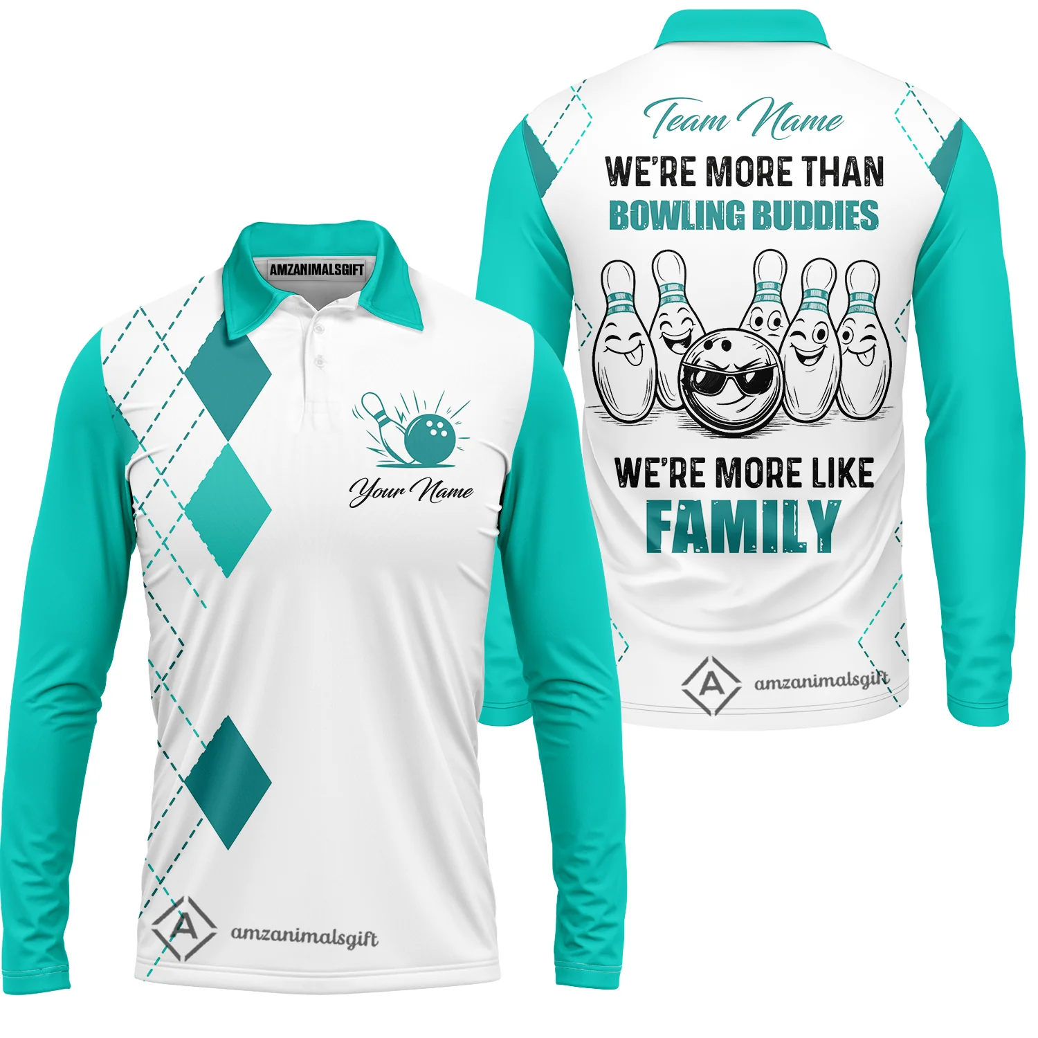 Customized Bowling Team Jersey, We're More Than Bowling Buddies, We're More Like Family Bowling Team Shirt - Image 16