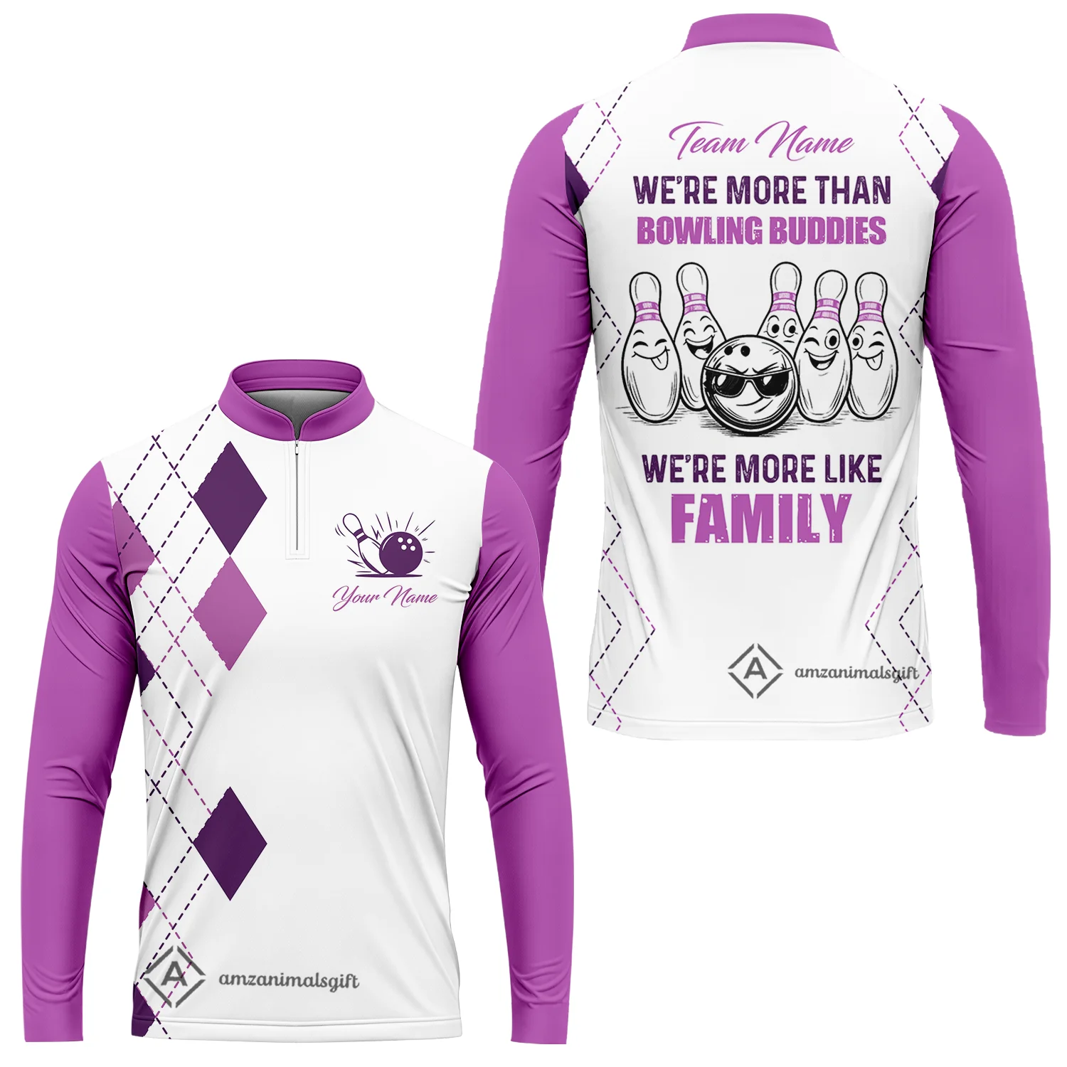 Customized Bowling Team Jersey, We're More Than Bowling Buddies, We're More Like Family Bowling Team Shirt - Image 19