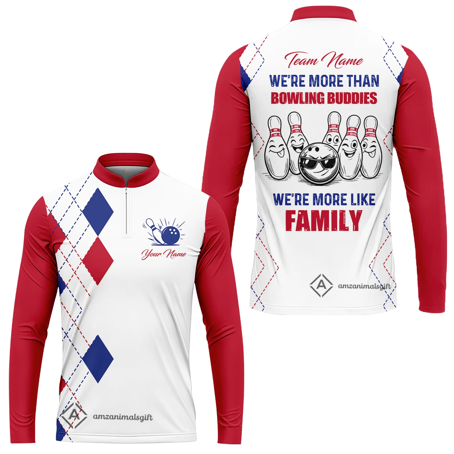 Customized Bowling Team Jersey, We're More Than Bowling Buddies, We're More Like Family Bowling Team Shirt - Image 20