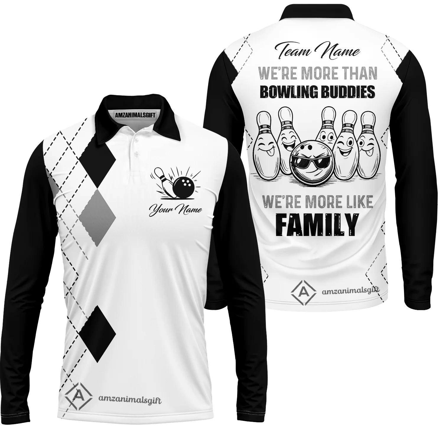 Customized Bowling Team Jersey, We're More Than Bowling Buddies, We're More Like Family Bowling Team Shirt - Image 22