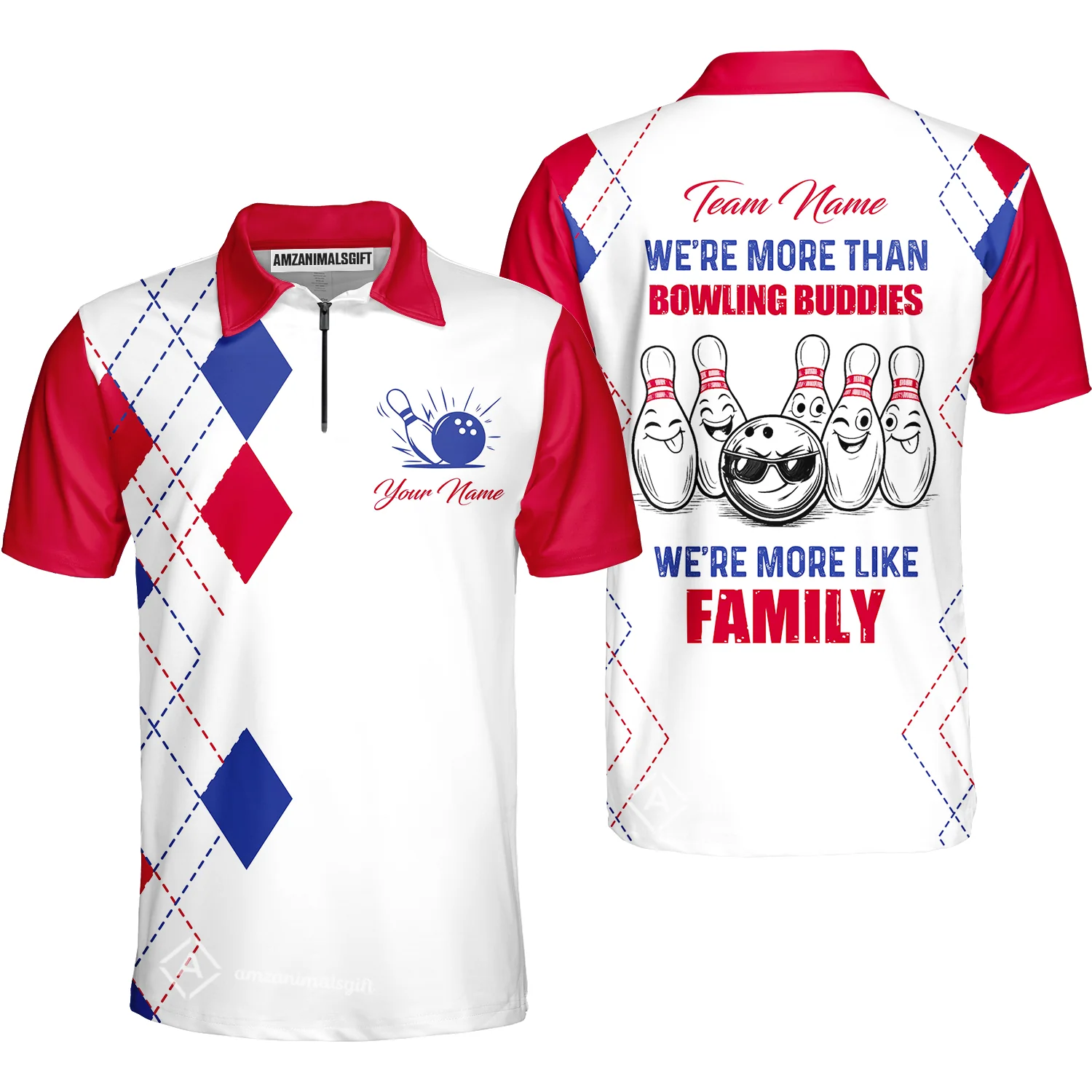 Customized Bowling Team Jersey, We're More Than Bowling Buddies, We're More Like Family Bowling Team Shirt - Image 27