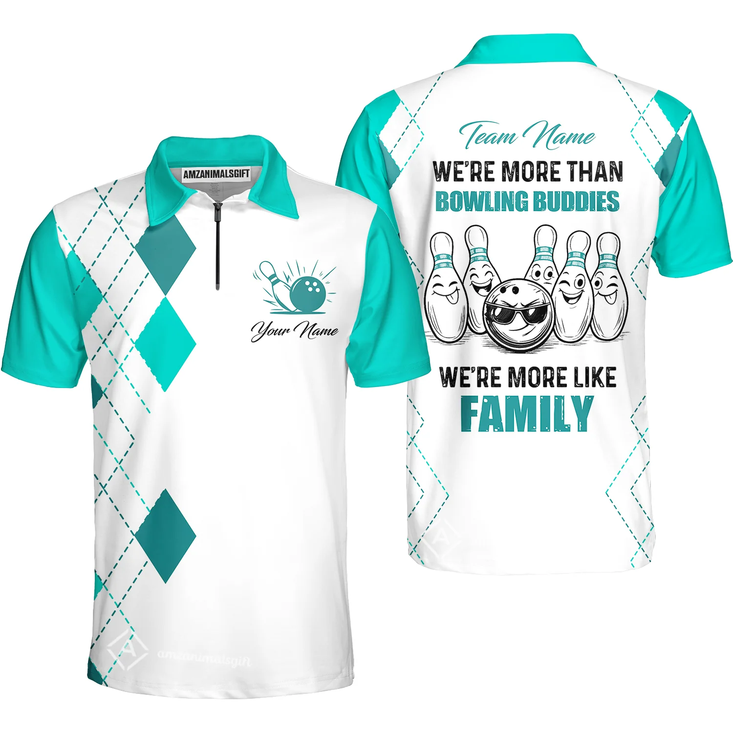 Customized Bowling Team Jersey, We're More Than Bowling Buddies, We're More Like Family Bowling Team Shirt - Image 28