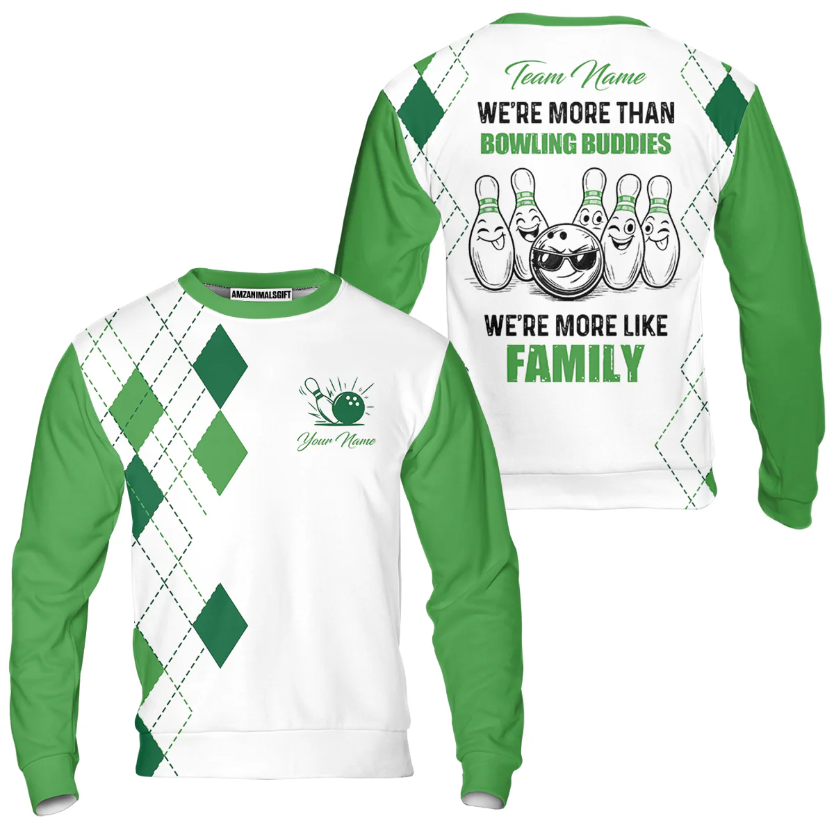Customized Bowling Team Jersey, We're More Than Bowling Buddies, We're More Like Family Bowling Team Shirt - Image 30