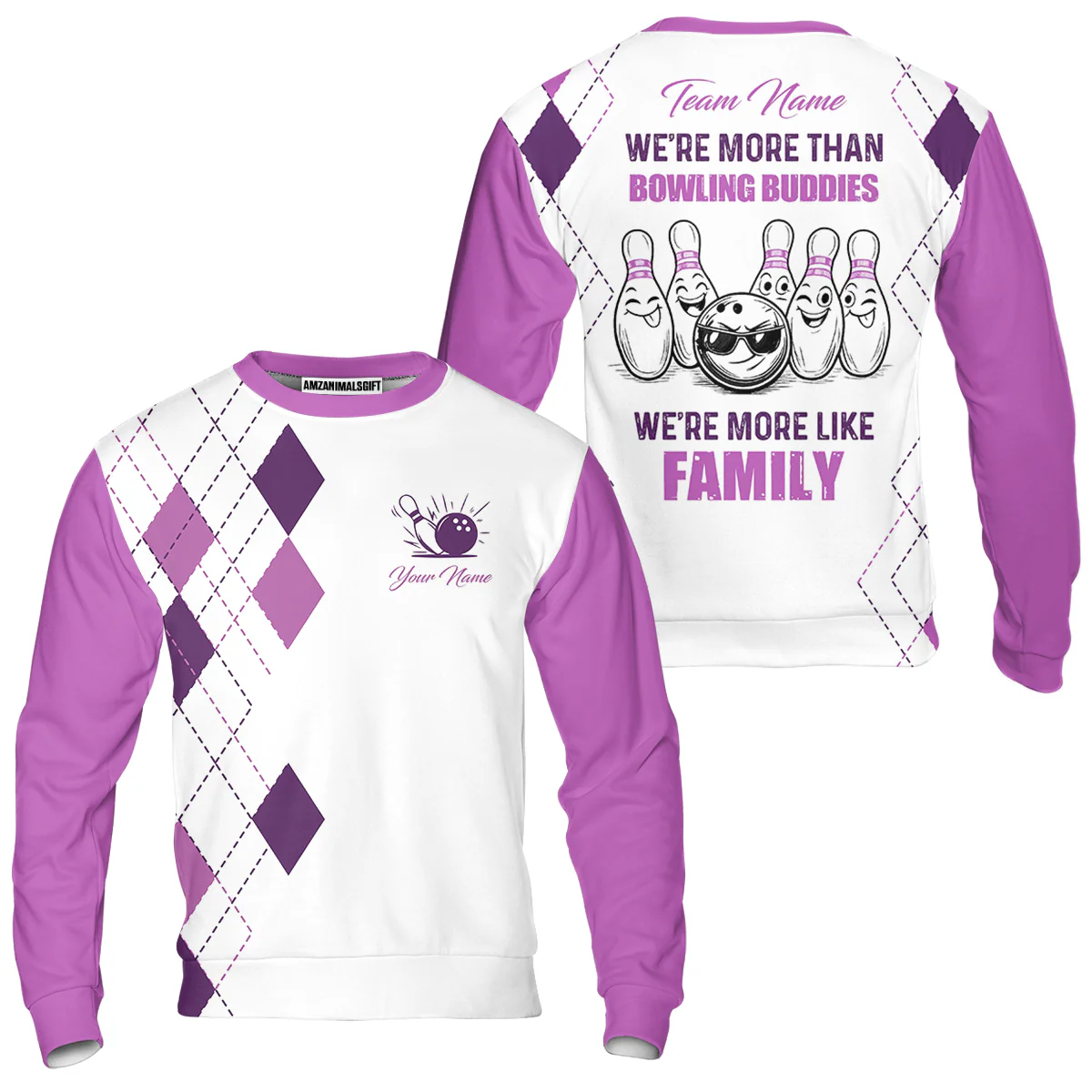 Customized Bowling Team Jersey, We're More Than Bowling Buddies, We're More Like Family Bowling Team Shirt - Image 31