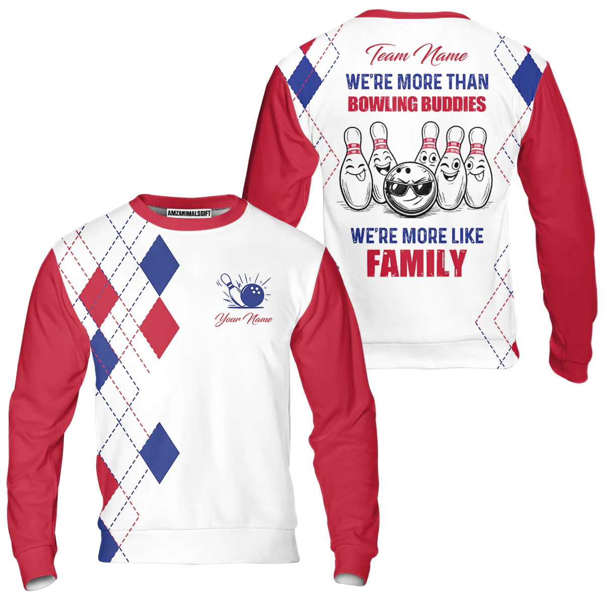 Customized Bowling Team Jersey, We're More Than Bowling Buddies, We're More Like Family Bowling Team Shirt - Image 32