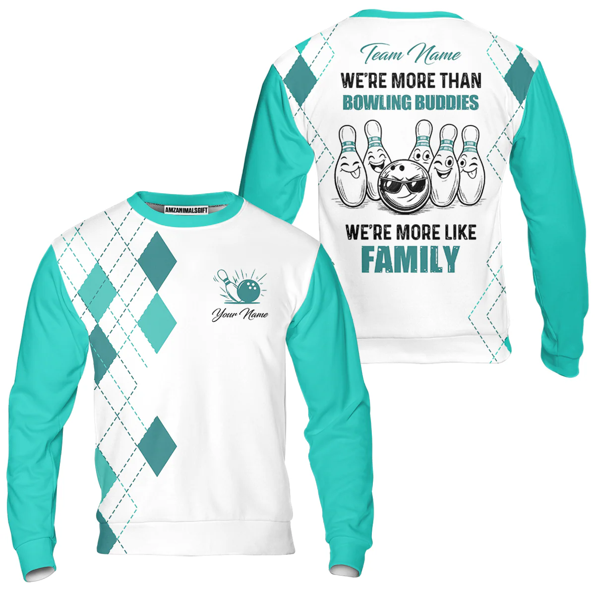 Customized Bowling Team Jersey, We're More Than Bowling Buddies, We're More Like Family Bowling Team Shirt - Image 33