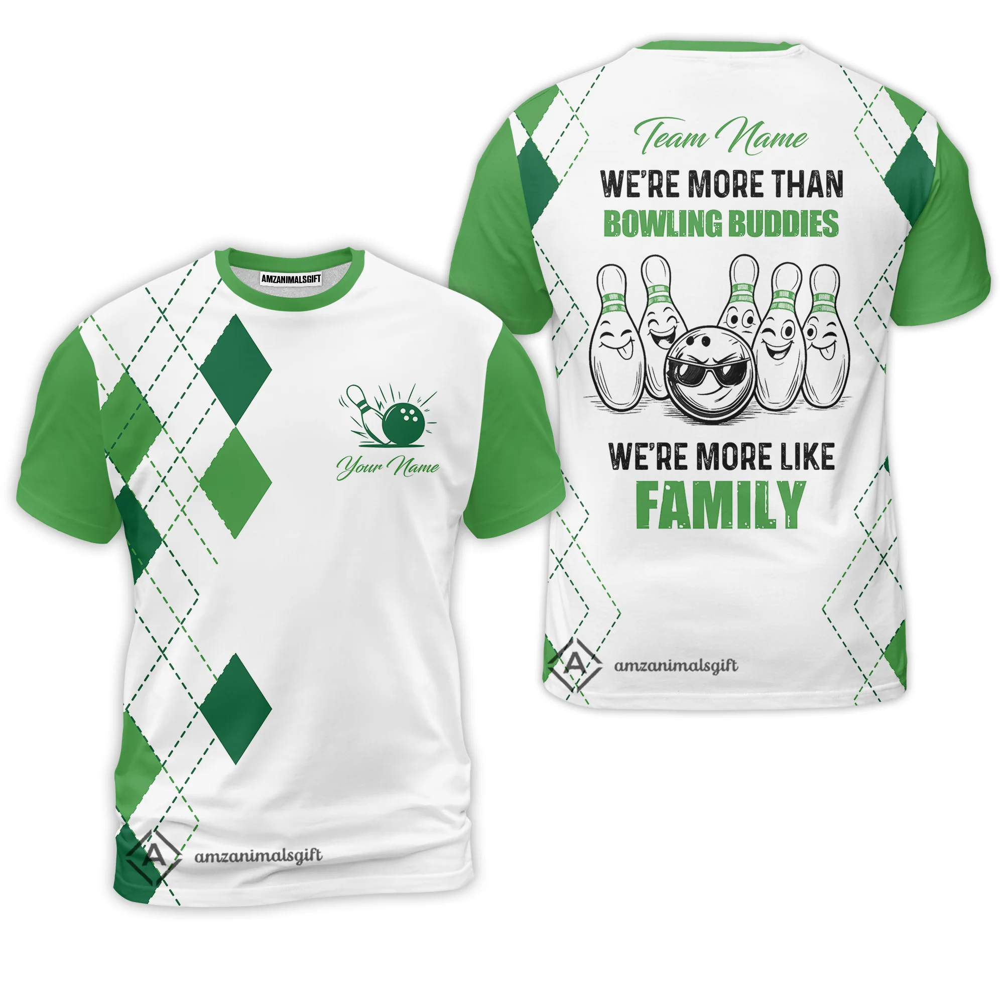Customized Bowling Team Jersey, We're More Than Bowling Buddies, We're More Like Family Bowling Team Shirt - Image 35