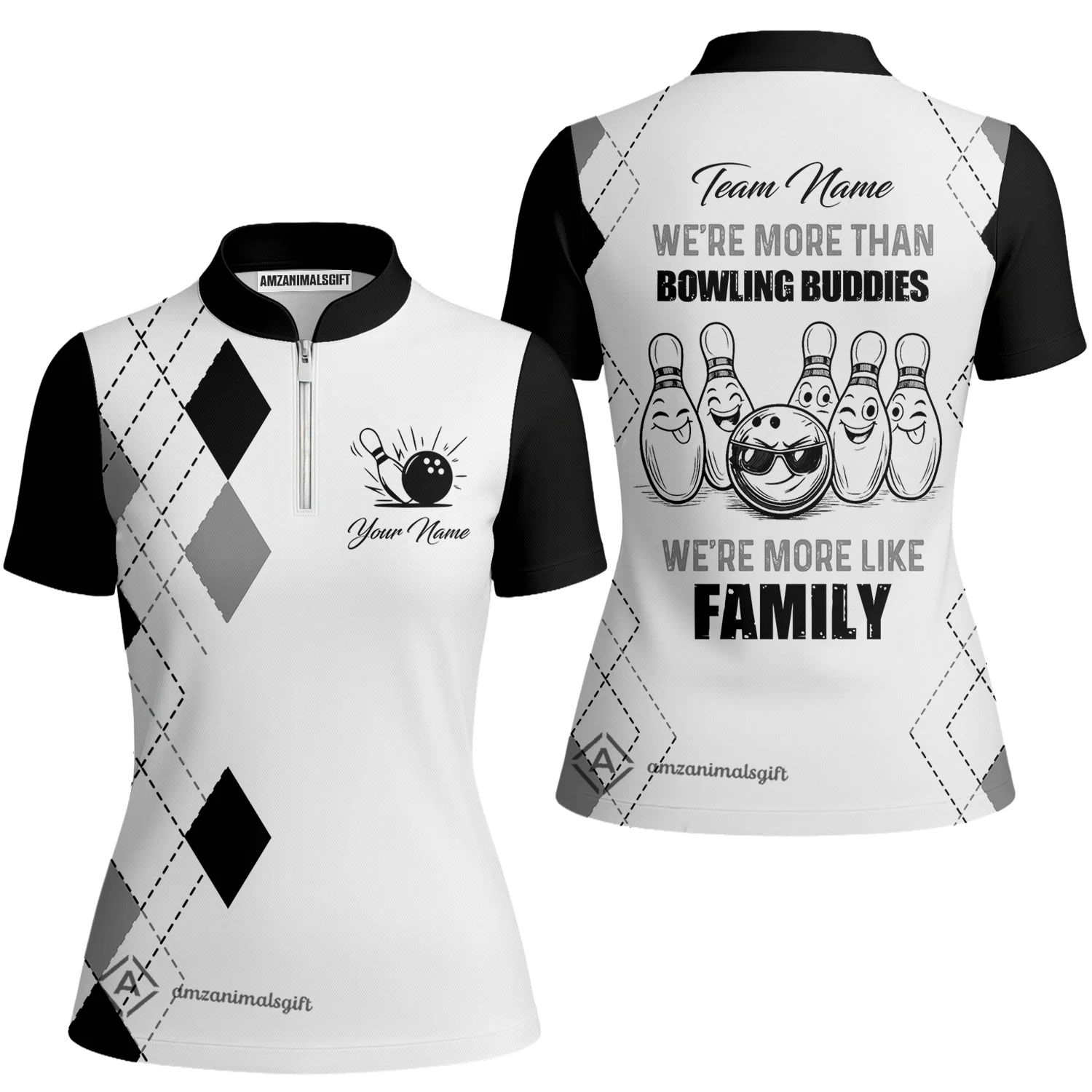 Customized Bowling Team Jersey, We're More Than Bowling Buddies, We're More Like Family Bowling Team Shirt - Image 39