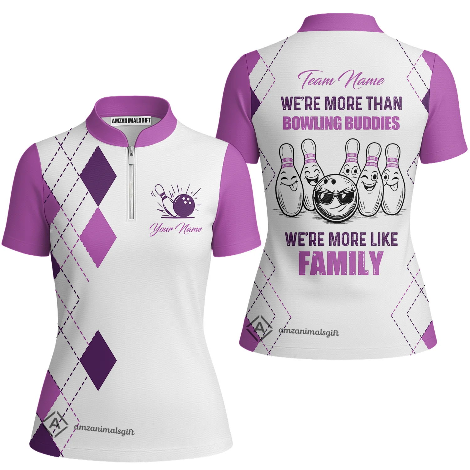 Customized Bowling Team Jersey, We're More Than Bowling Buddies, We're More Like Family Bowling Team Shirt - Image 41