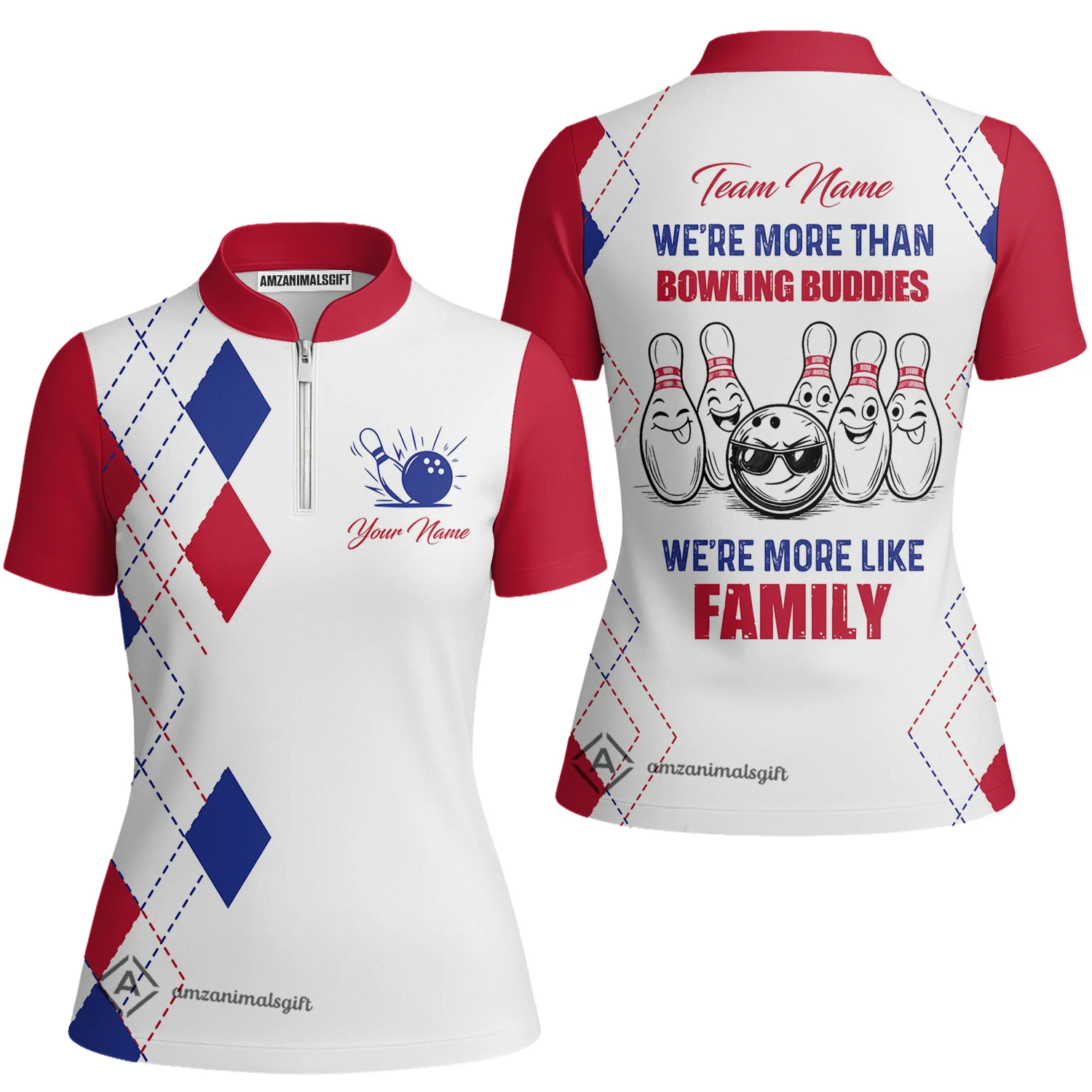 Customized Bowling Team Jersey, We're More Than Bowling Buddies, We're More Like Family Bowling Team Shirt - Image 42
