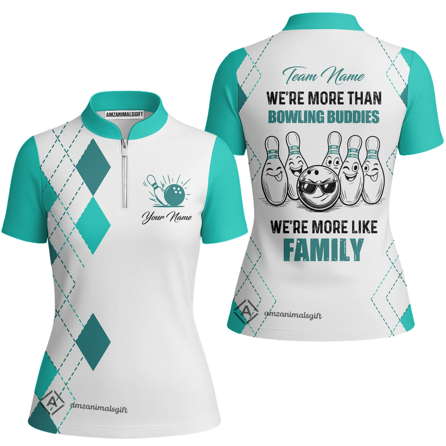 Customized Bowling Team Jersey, We're More Than Bowling Buddies, We're More Like Family Bowling Team Shirt - Image 43