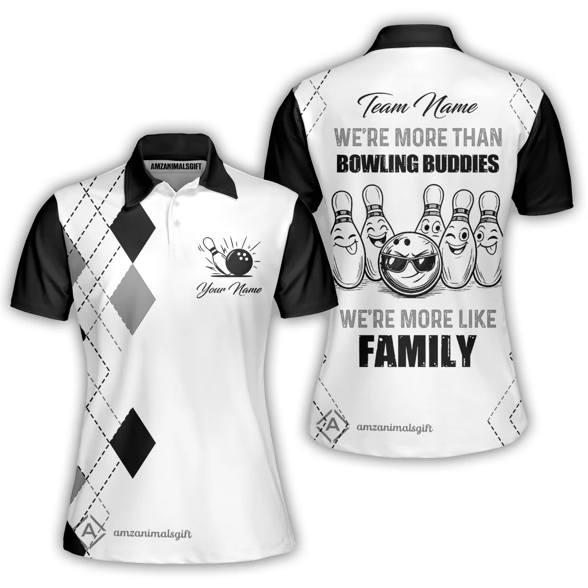 Customized Bowling Team Jersey, We're More Than Bowling Buddies, We're More Like Family Bowling Team Shirt - Image 44