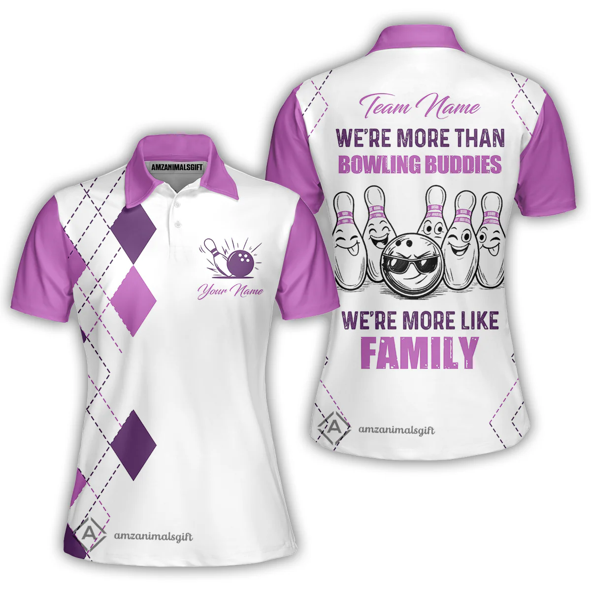 Customized Bowling Team Jersey, We're More Than Bowling Buddies, We're More Like Family Bowling Team Shirt - Image 46