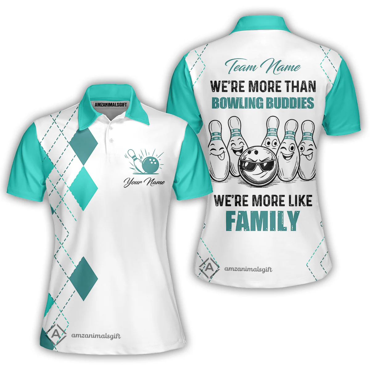 Customized Bowling Team Jersey, We're More Than Bowling Buddies, We're More Like Family Bowling Team Shirt - Image 48