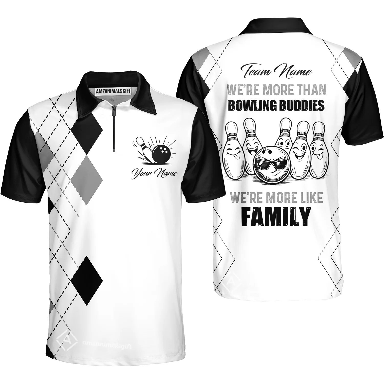 Customized Bowling Team Jersey, We're More Than Bowling Buddies, We're More Like Family Bowling Team Shirt - Image 49