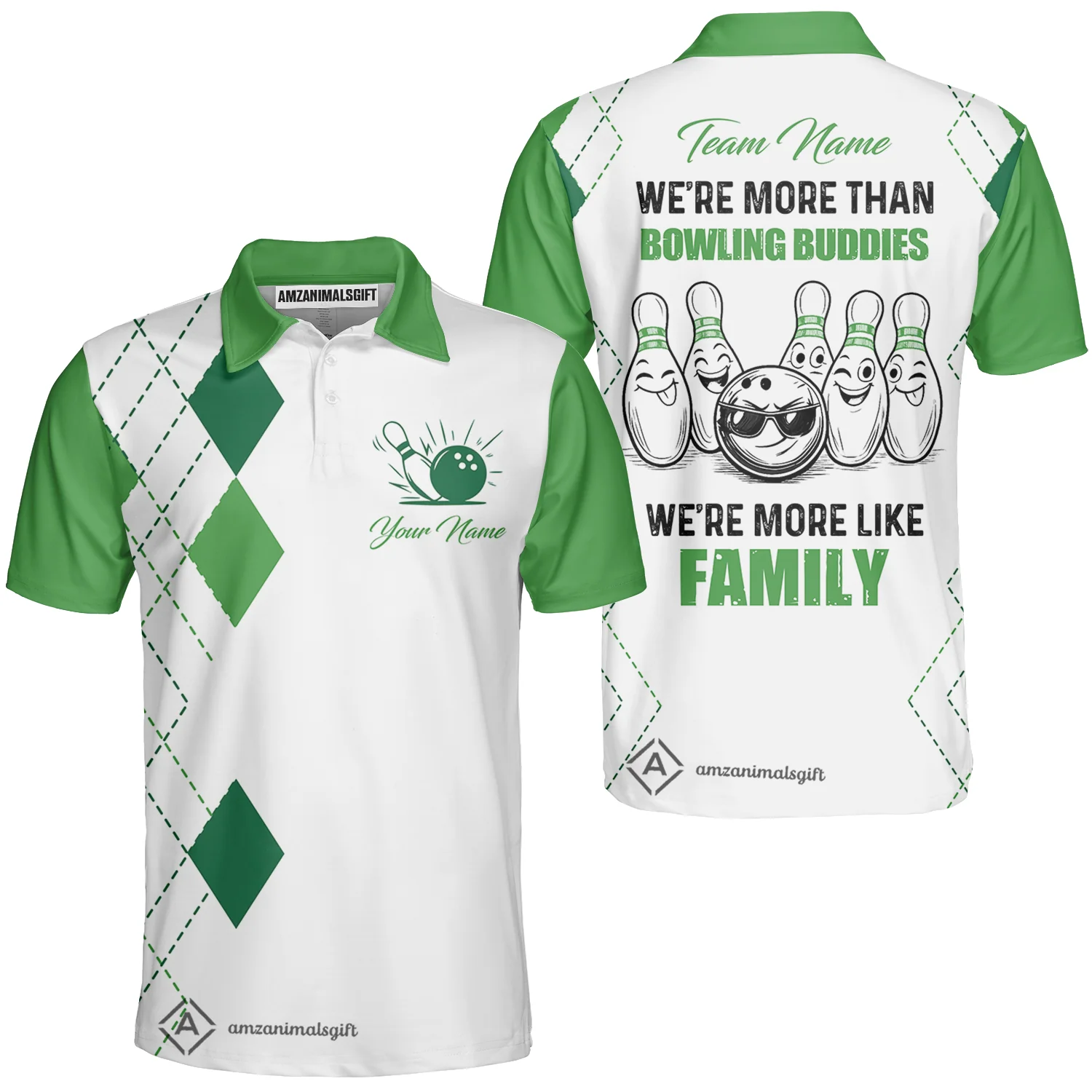 Customized Bowling Team Jersey, We're More Than Bowling Buddies, We're More Like Family Bowling Team Shirt - Image 8