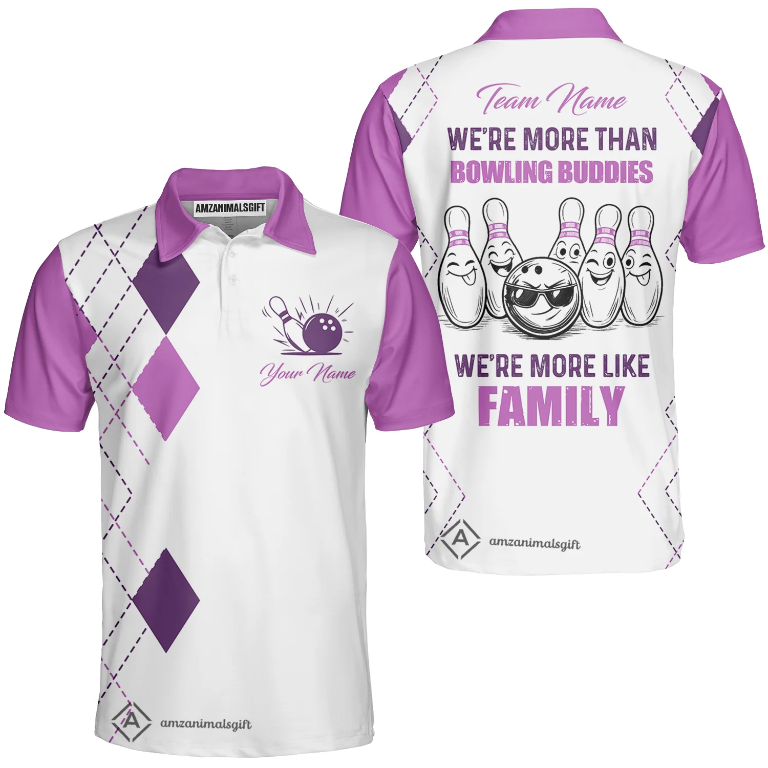 Customized Bowling Team Jersey, We're More Than Bowling Buddies, We're More Like Family Bowling Team Shirt - Image 9