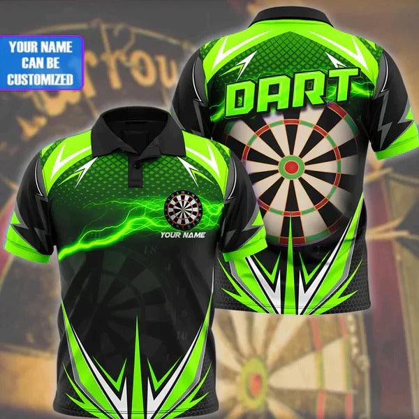 Customized Name Darts Polo Shirt, Darts Thunder Polo Shirt, Personalized Name Polo Shirt For Men - Perfect Gift For DartsLovers, Darts Players - Image 4