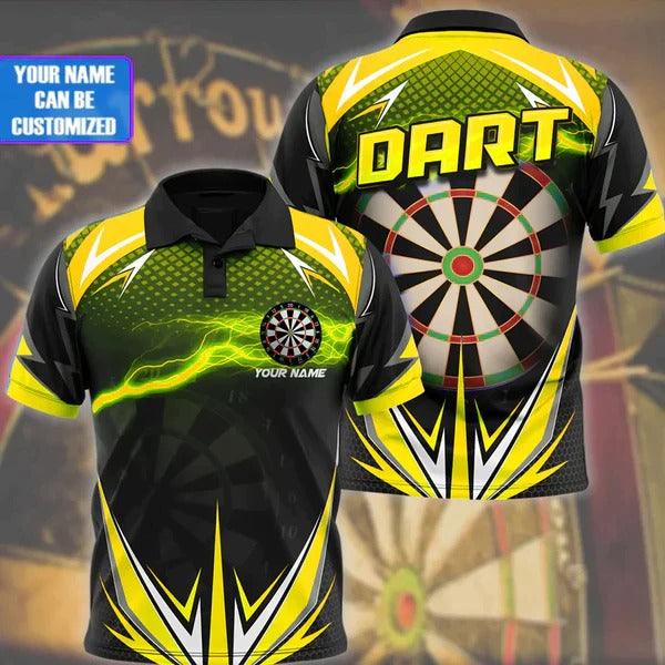 Customized Name Darts Polo Shirt, Darts Thunder Polo Shirt, Personalized Name Polo Shirt For Men - Perfect Gift For DartsLovers, Darts Players - Image 5